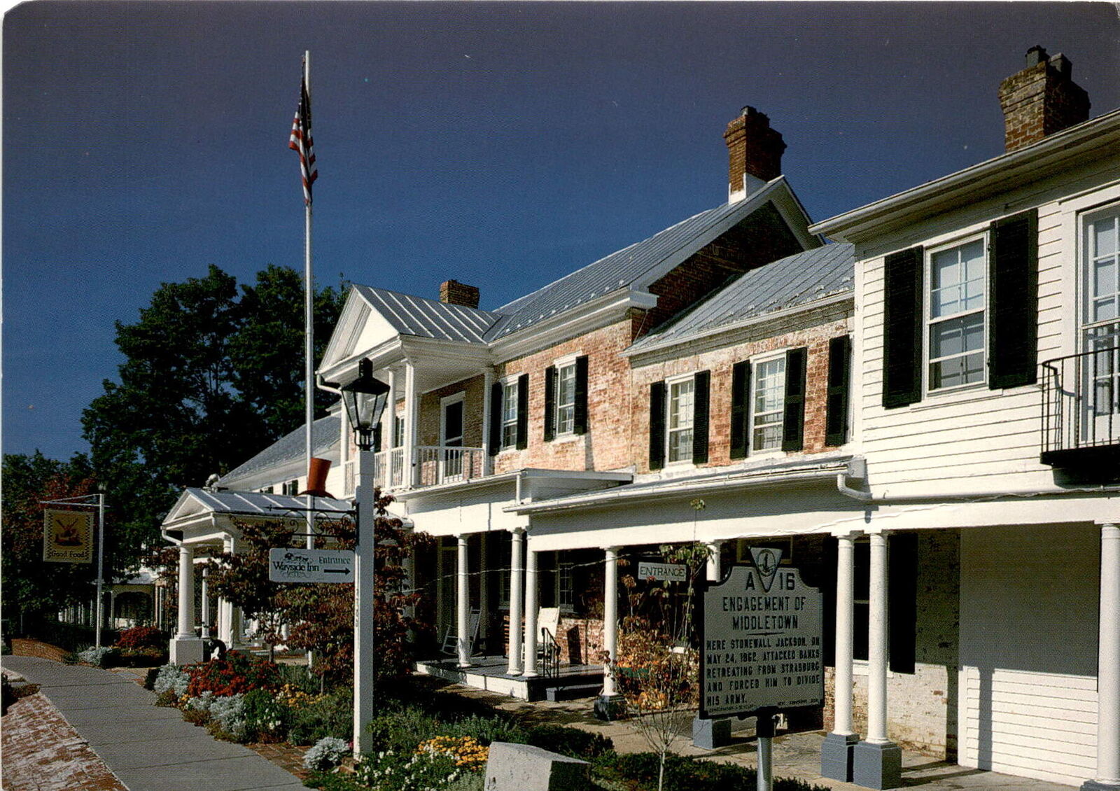 Wayside Inn, Middletown, Virginia, 7783 Main Street, 18 Postcard