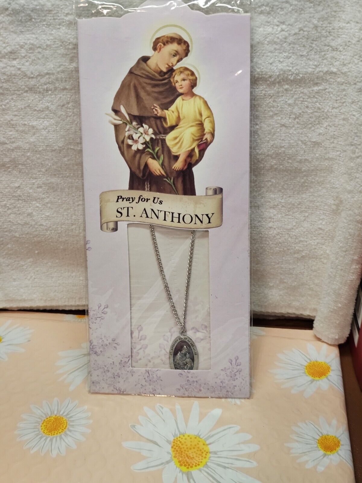 Franciscan Friars of the Atonement New St. Anthony Silvertone Necklace 🕍