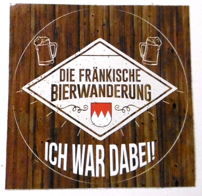 Souvenir-Aufkleber Die Frankische Bierwanderung I War There Brewery Bavaria