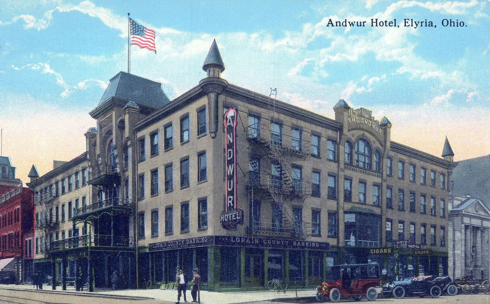 ELYRIA OH - Andwur Hotel Postcard