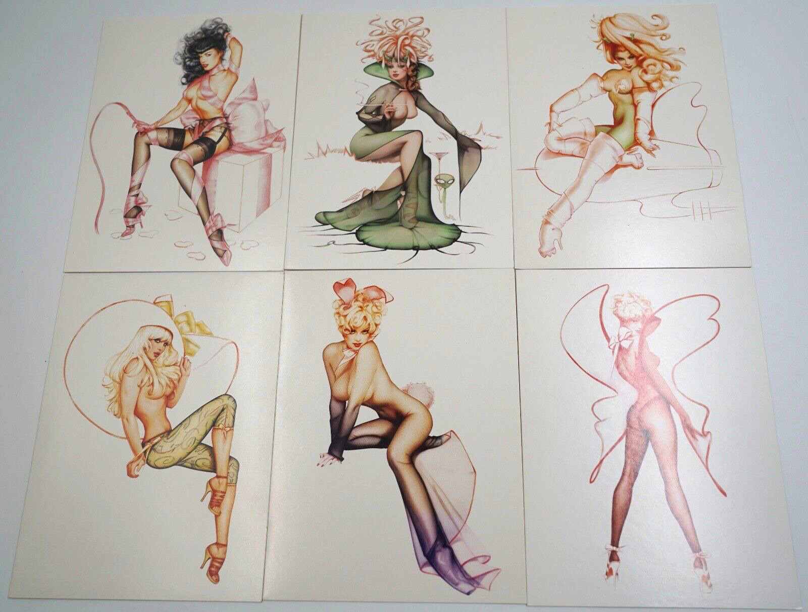 Olivia De Berardinis Postcard Sexy Romance Greeting Cards ~Nice~ Lot of 6