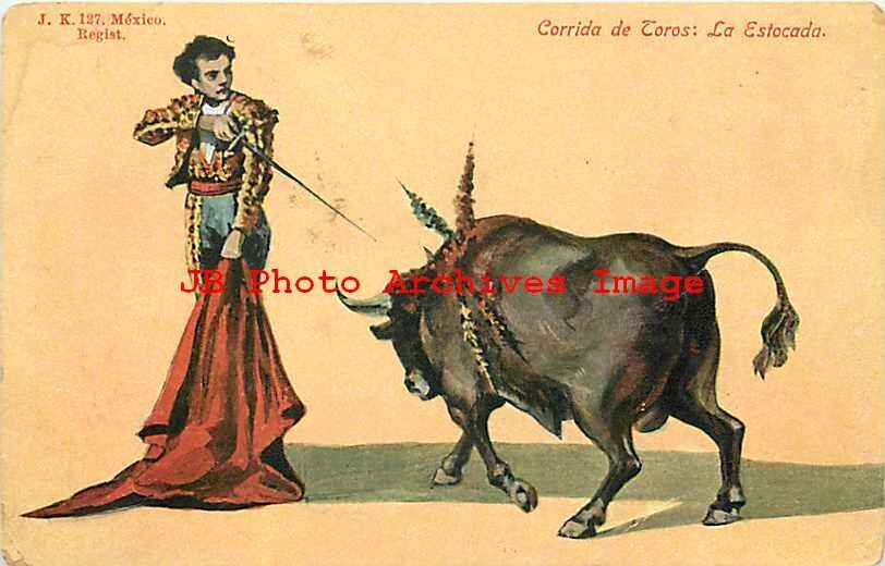 Mexico, Bullfighting, Matador Bullfighter, Corrida de Toros, La Estocada, JK 127