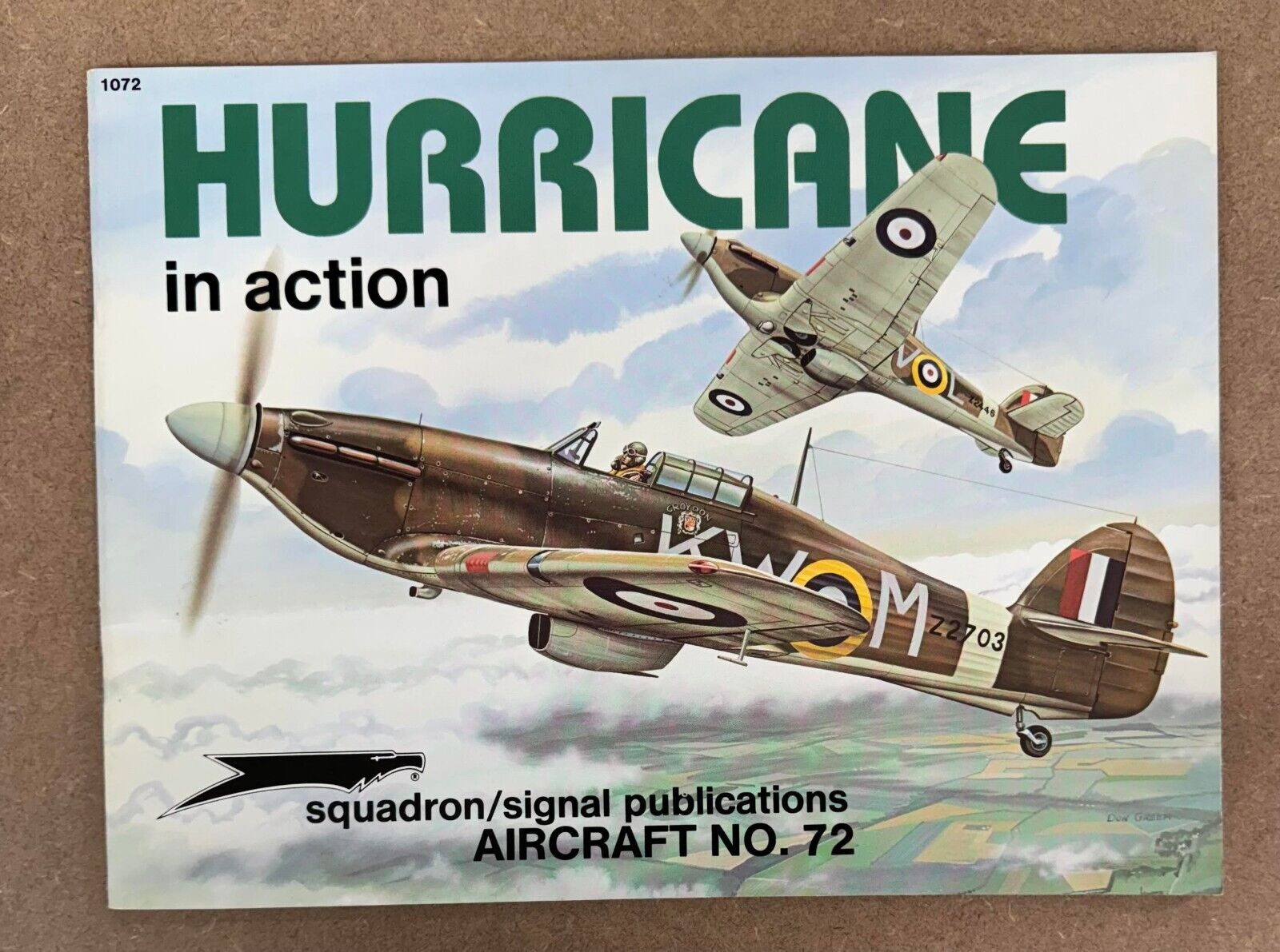 Squadron Signal Book Hurricane in Action British Fighter Plane Jerry Scutts WW 2