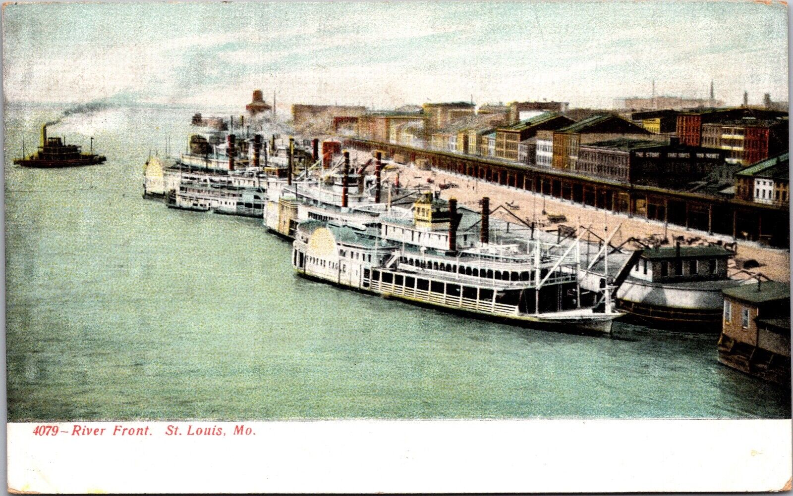 Postcard River Front in St. Louis, Missouri
