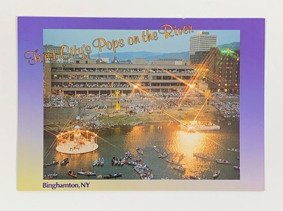 First Citys Pops on the River Binghamton New York Postcard Unposted