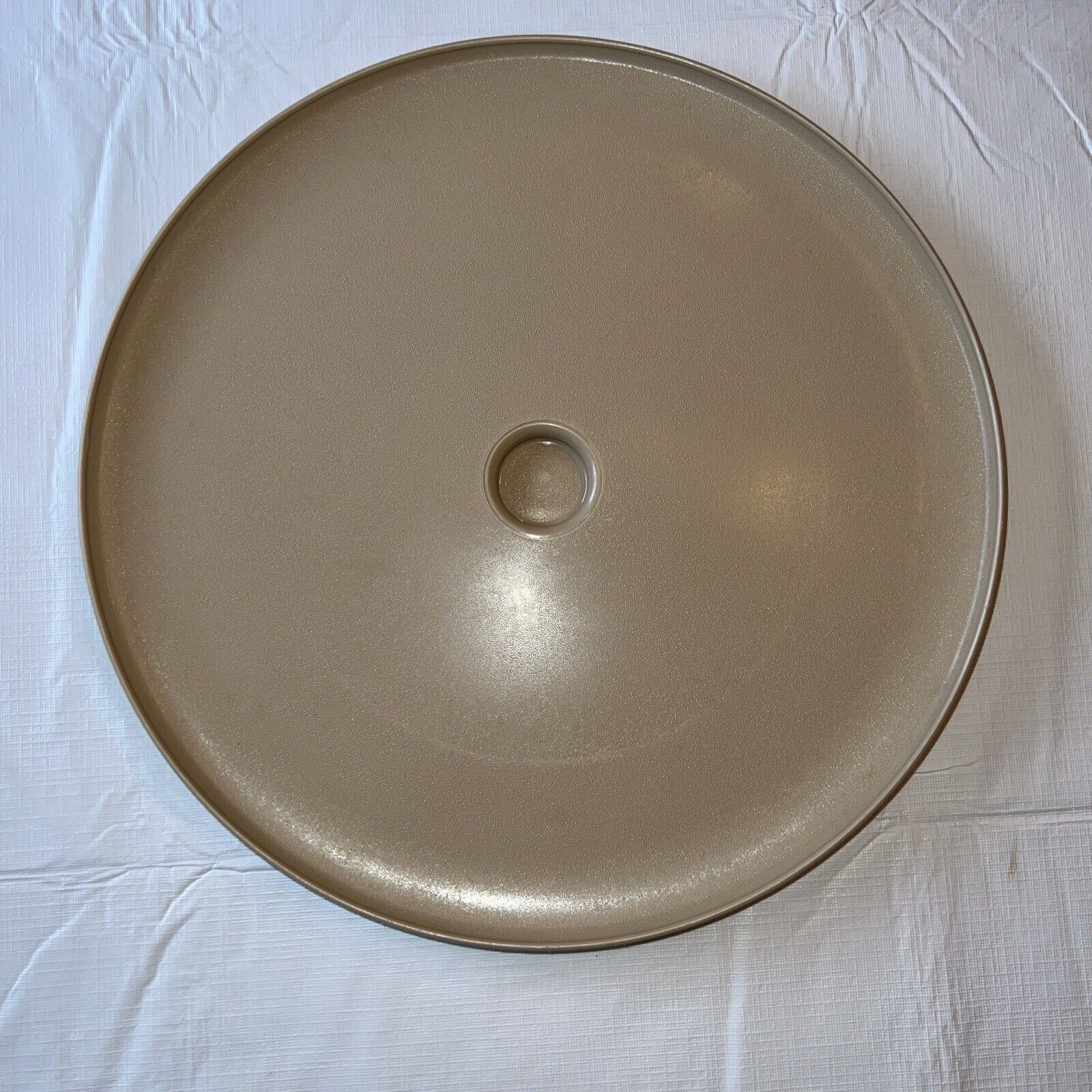 Vintage Tupperware Beige Dip-N-Serve Platter 492-2 Dip Bowl Not Included