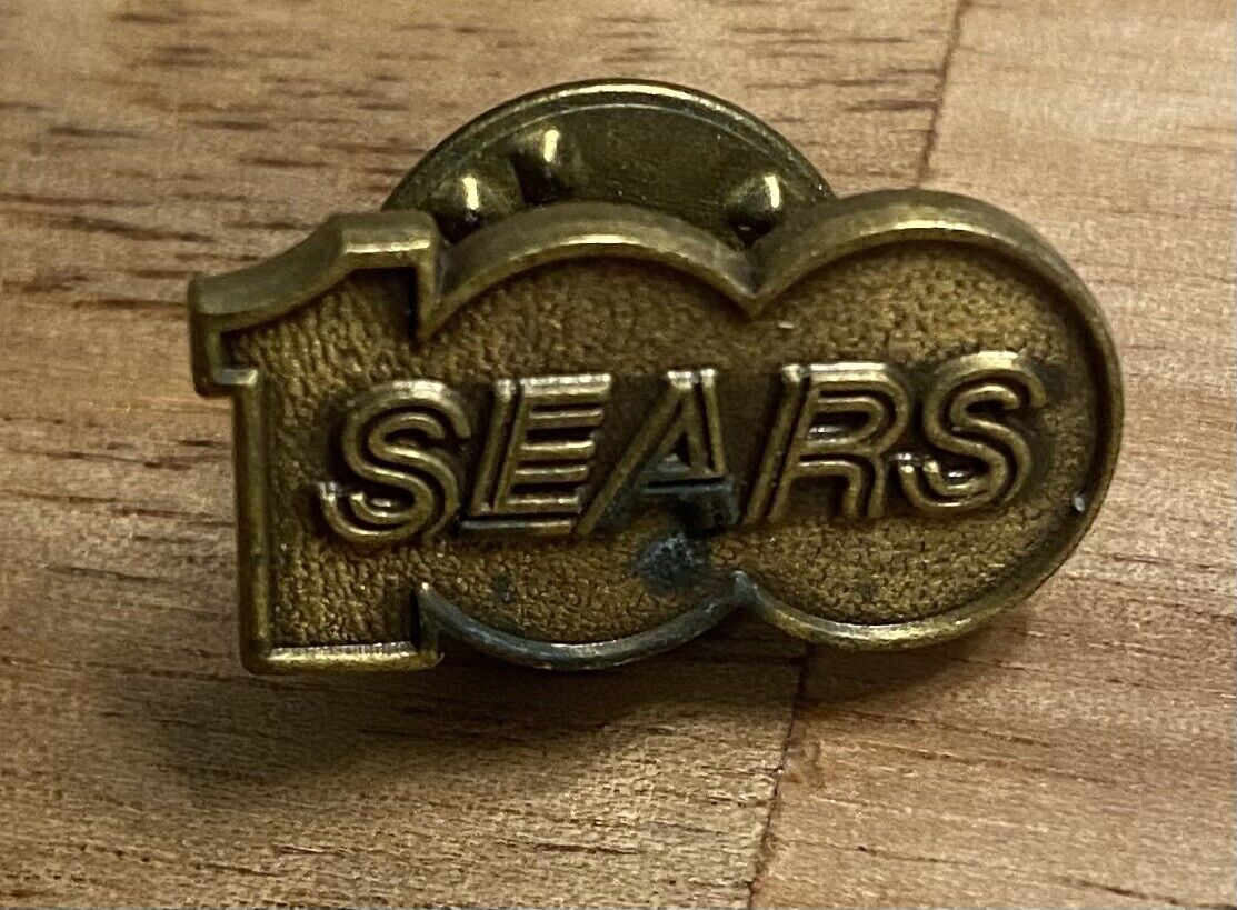 Vintage 1986 Sears 100 Year Century Anniversary Lapel Pin Tie Tack Hat Pin Back