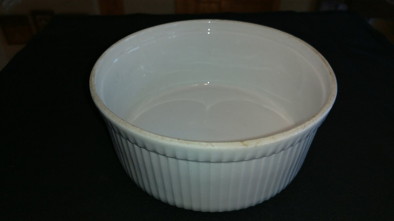 Vintage Ceramic Baking Dish Custard 7\