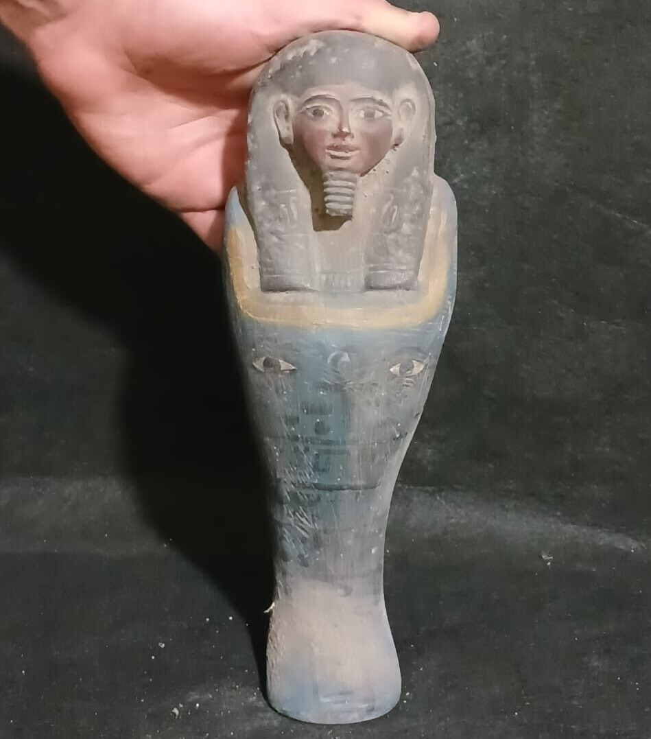 Ancient Egyptian Antiques USHABTI STATUE The Servant Of Pharaonic Grave Rare BC