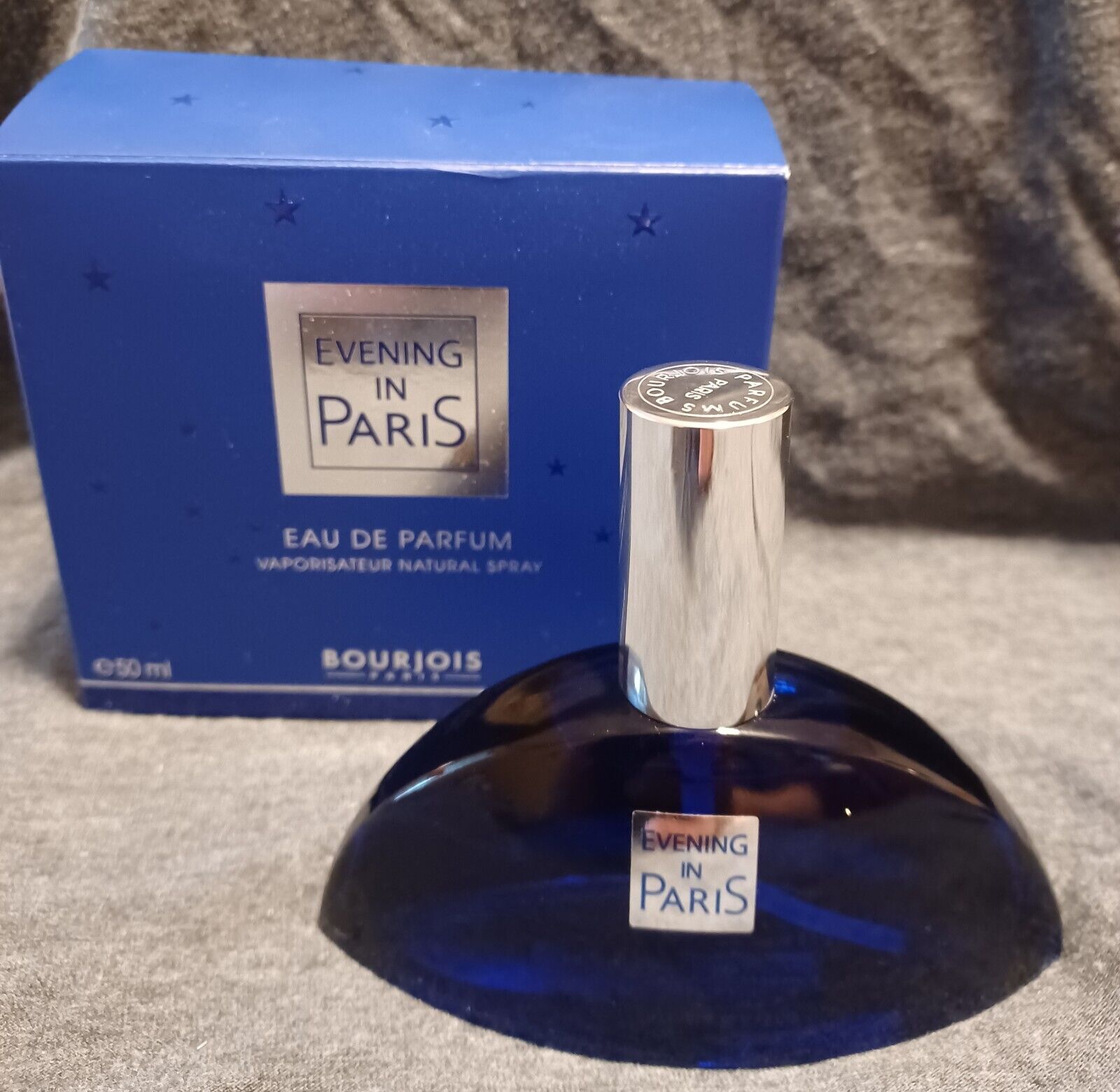 Vintage Evening In Paris 1.6 oz. Perfume Parfum Spray, New In Opened Box 