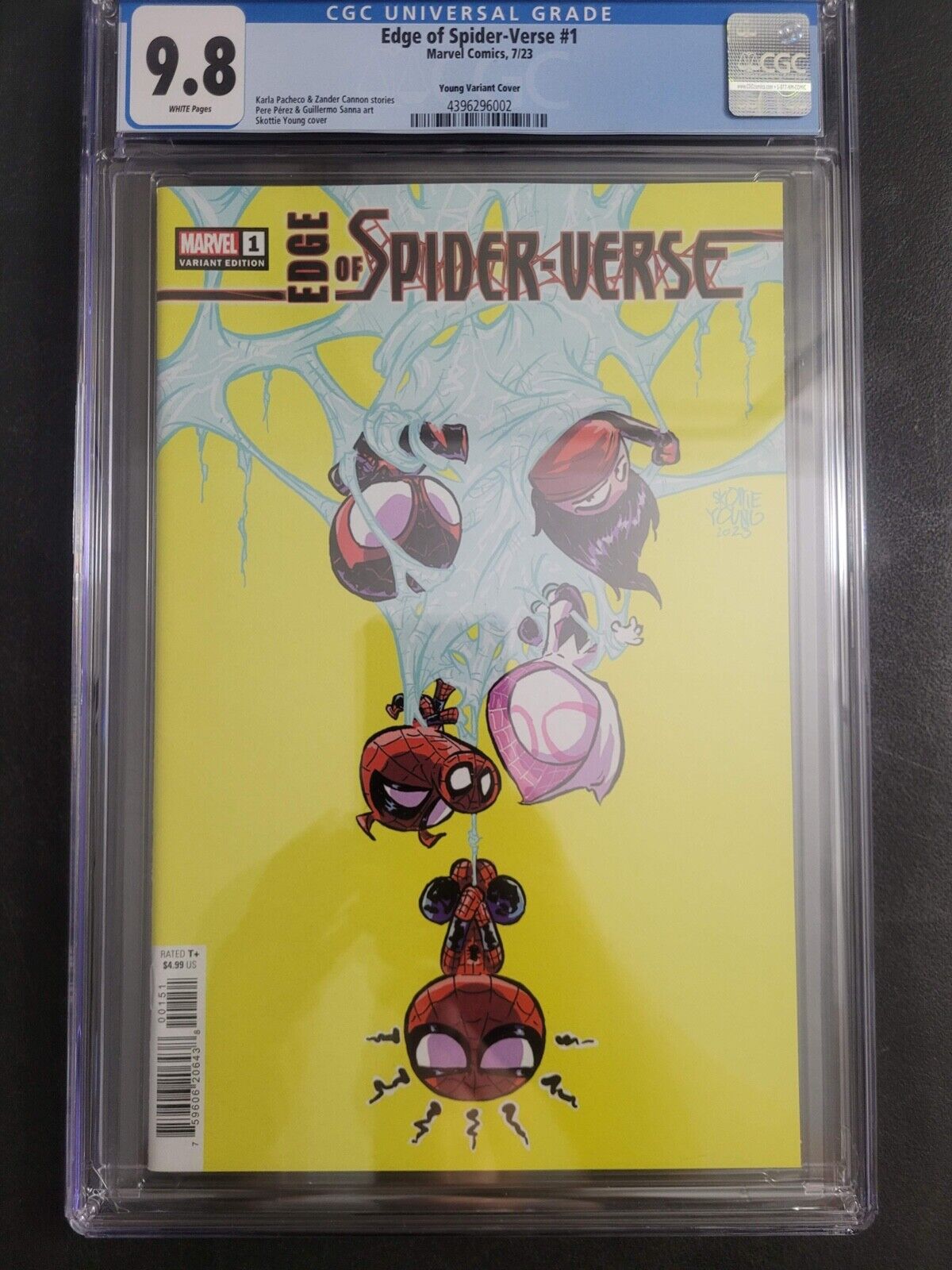 EDGE OF SPIDER-VERSE #1 CGC 9.8 GRADED 2023 SKOTTIE YOUNG VARIANT COVER