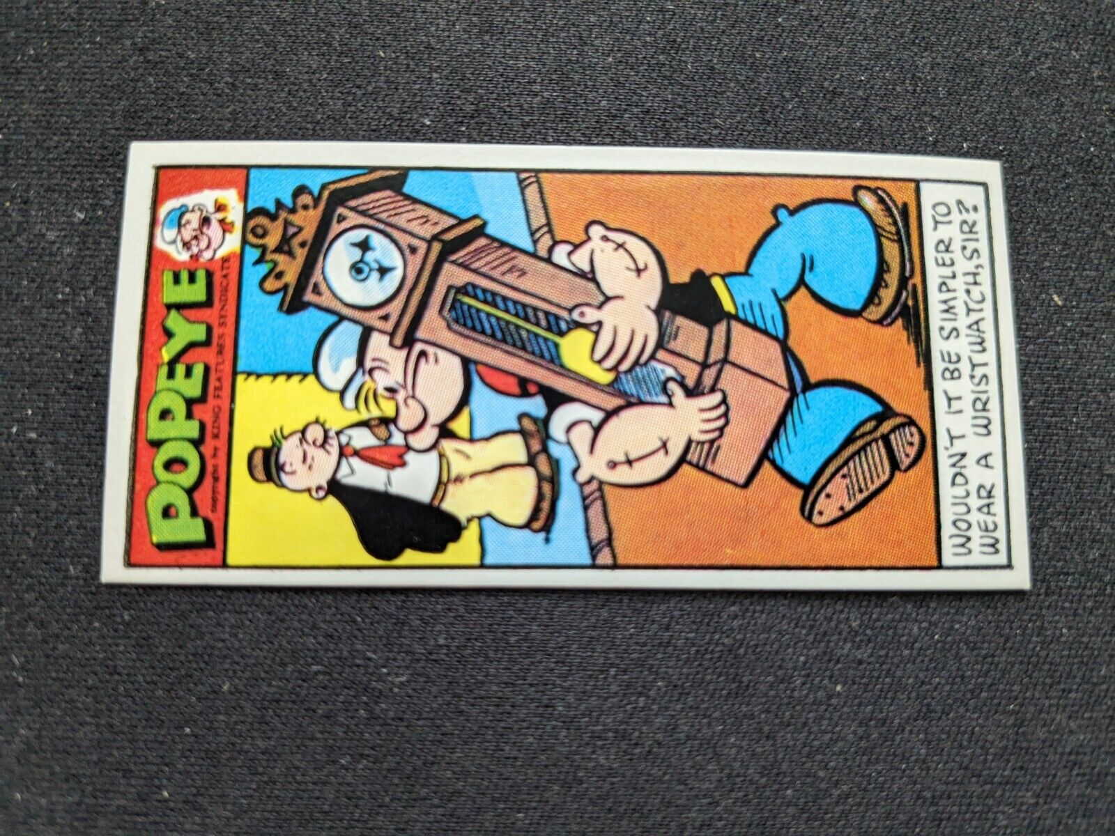 1961 Primrose Confectionery Popeye Card  # 2 WOULDNT IT BE SIMPLER… (EX)