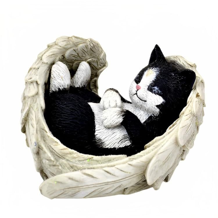 Hamilton Collection Fur-Ever in Our Hearts Cat Figurine by Blake Jensen 4.25\