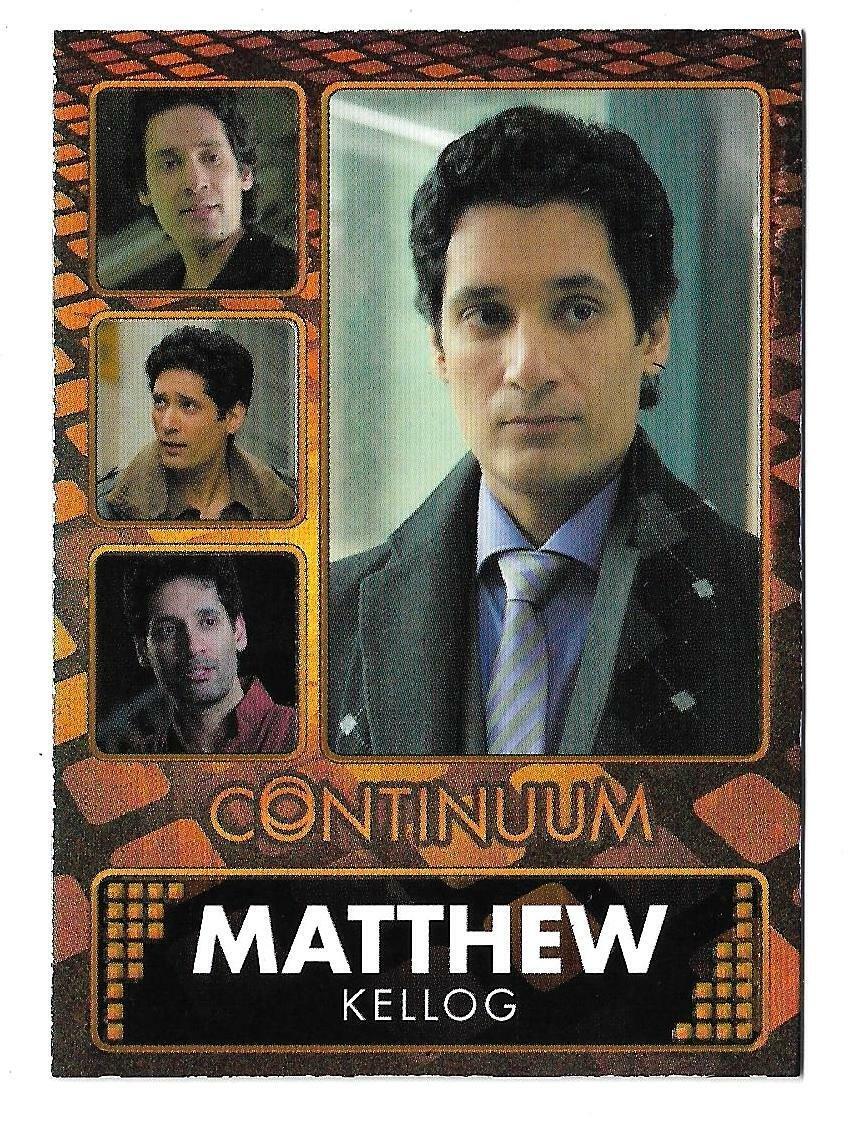 2014 CONTINUUM Season 1 & 2 Character Cards  H5 Matthew Kellog