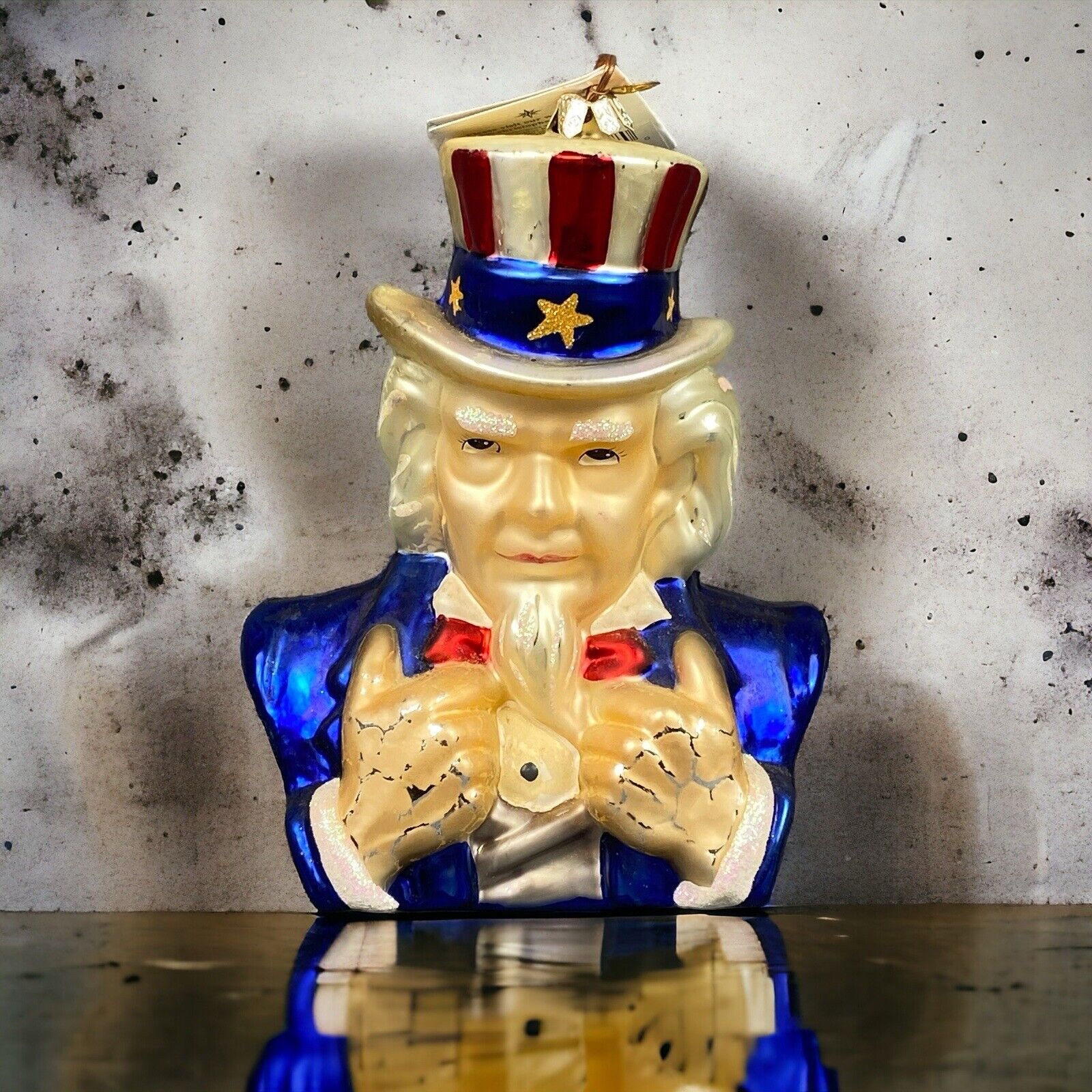 Christopher Radko  Uncle Sam I Want You Too America Patriotic Ornament VIDEO