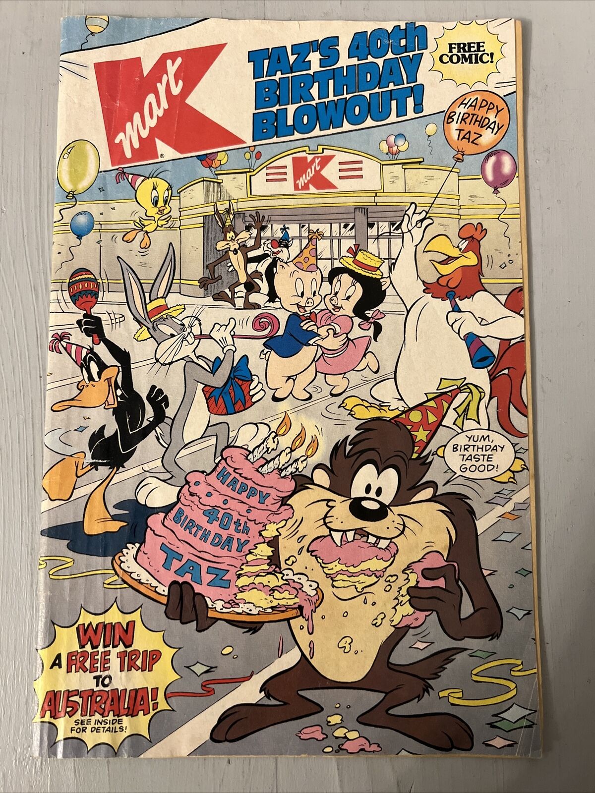 LOONEY TOONS KMART TAZ’S 40TH BIRTHDAH PARTY COMIC BOOK SINGLE ISSUE (PRE-OWNED