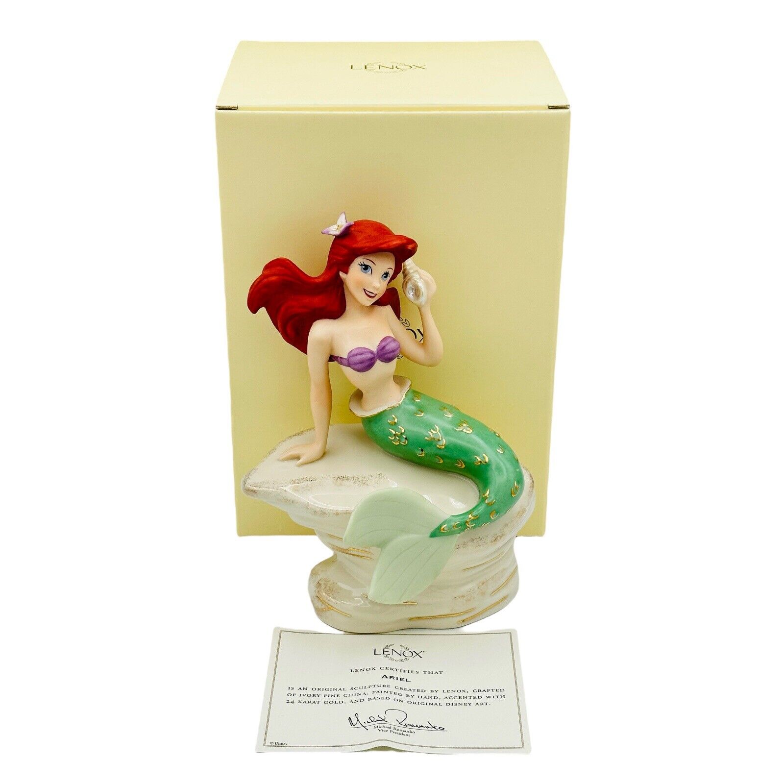 LENOX Disney Ariel Little Mermaid Sculpture Figurine NEW in BOX with COA