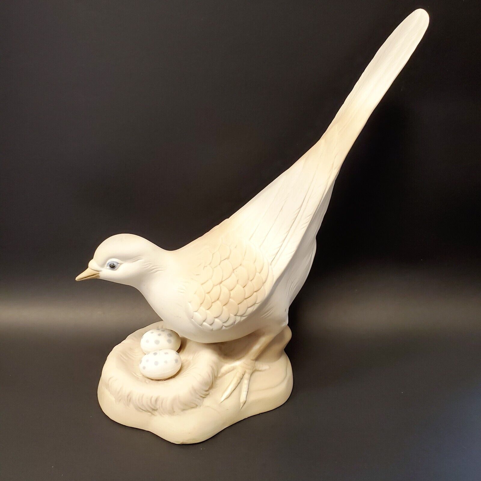 Vintage Porceval Dove Figurine from Spain. Porcelain Bisque Matte. EUC.  