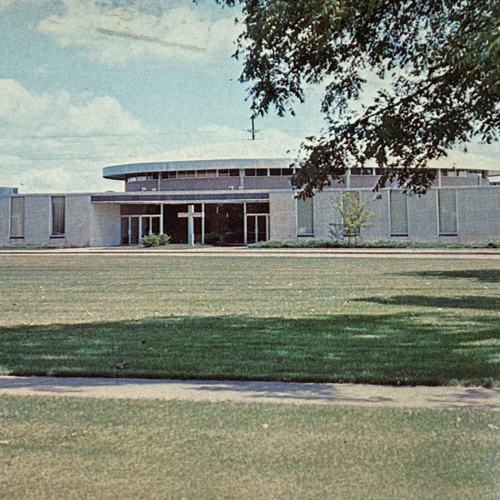 Church Chapel Goshen College Campus Goshen Indiana Chrome Postcard Posted 1969