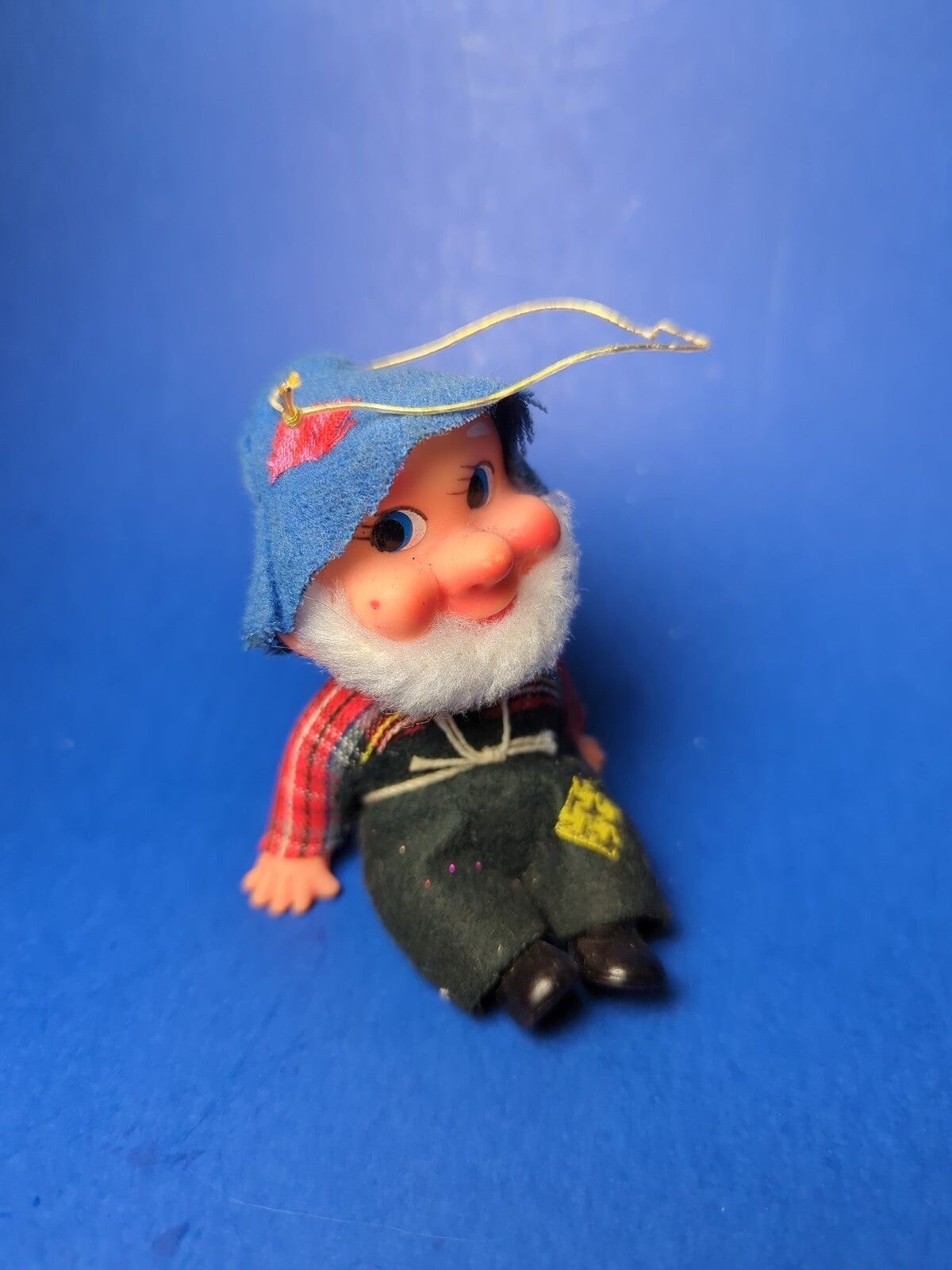Vintage Sitting Hobo Hillbilly Gnome Elf Shelf Figure
