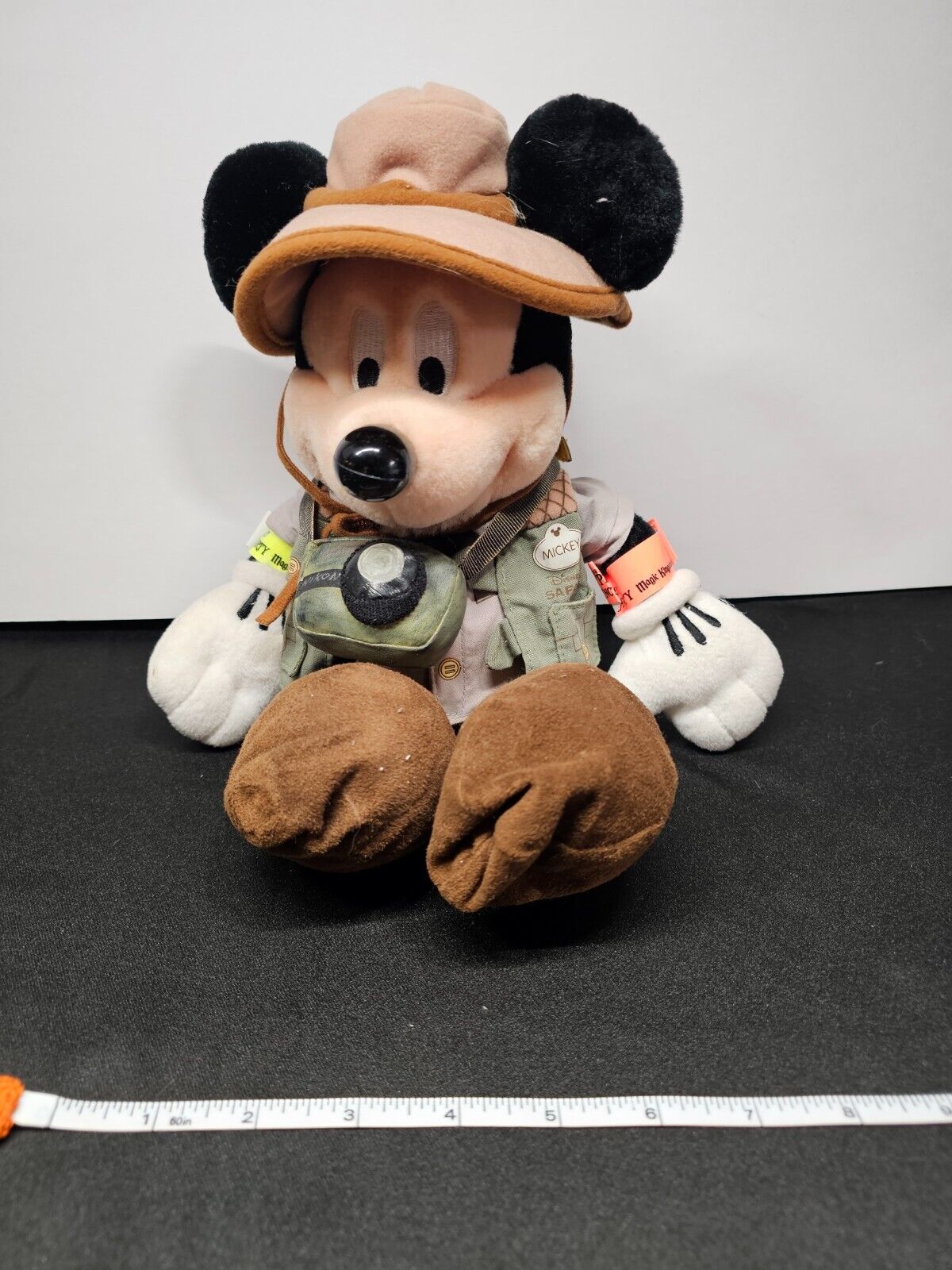 Disney Animal Kingdom Safari Mickey Mouse Plush Doll Talking Joking