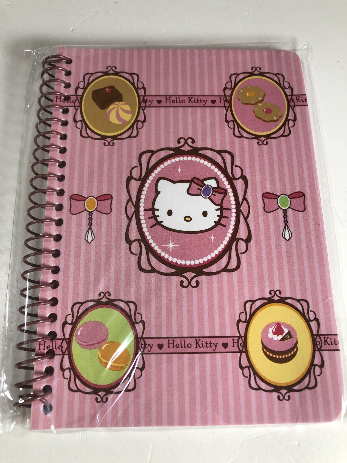 Sanrio Hello Kitty Sweet French Treats Mini Spiral Notebook 2008 35 Sheets NEW