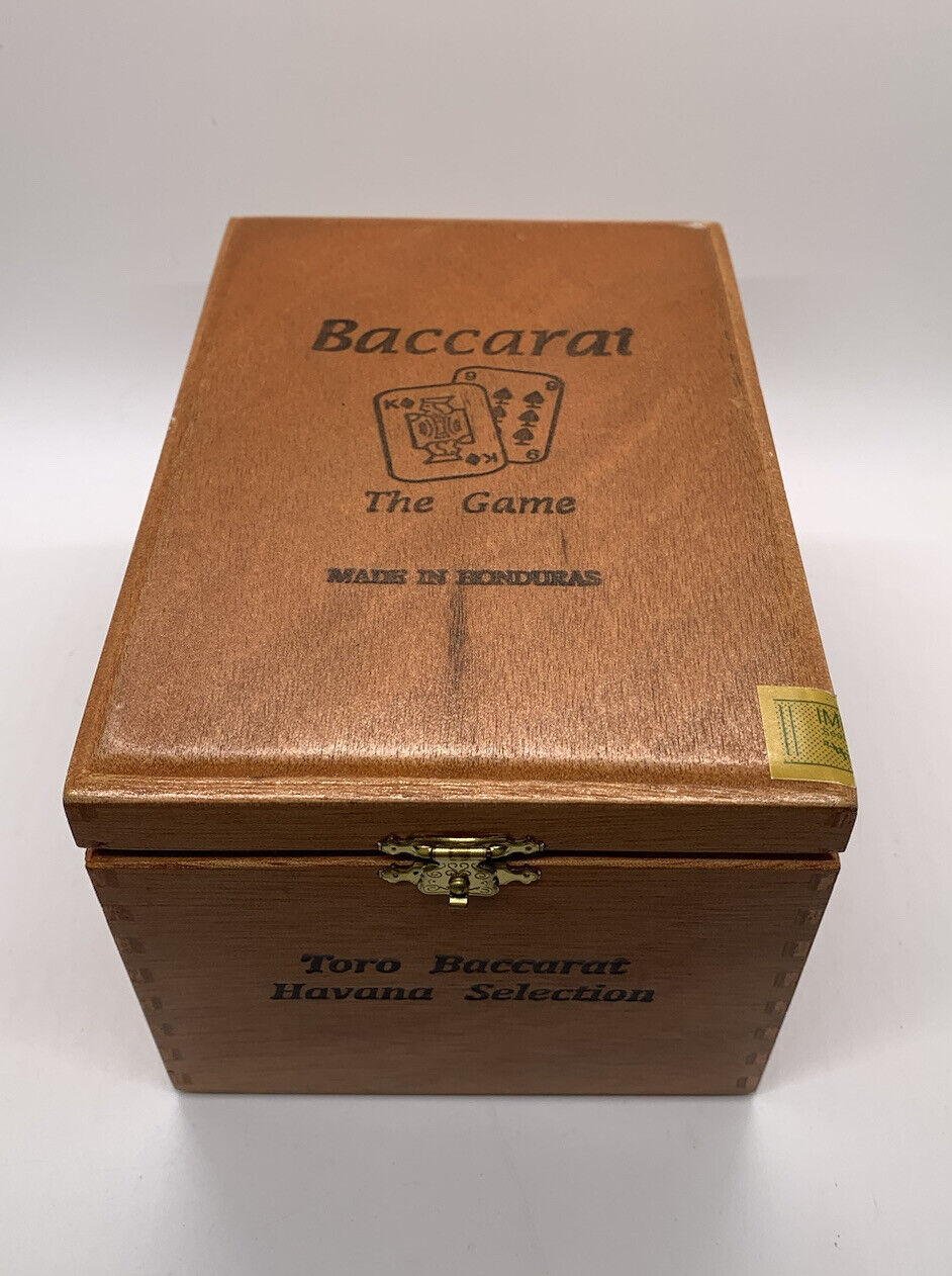 Baccarat The Game Wooden Cigar Box Only Madura King Baccarat Havana Selection