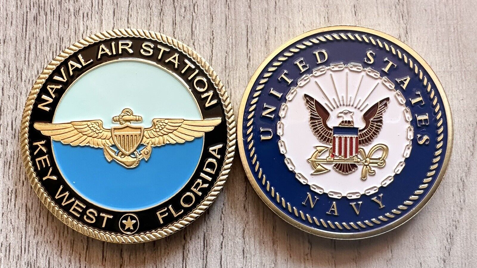 NAS NAVY NAVAL AIR STATION KEY WEST FLORIDA CHALLENGE COIN