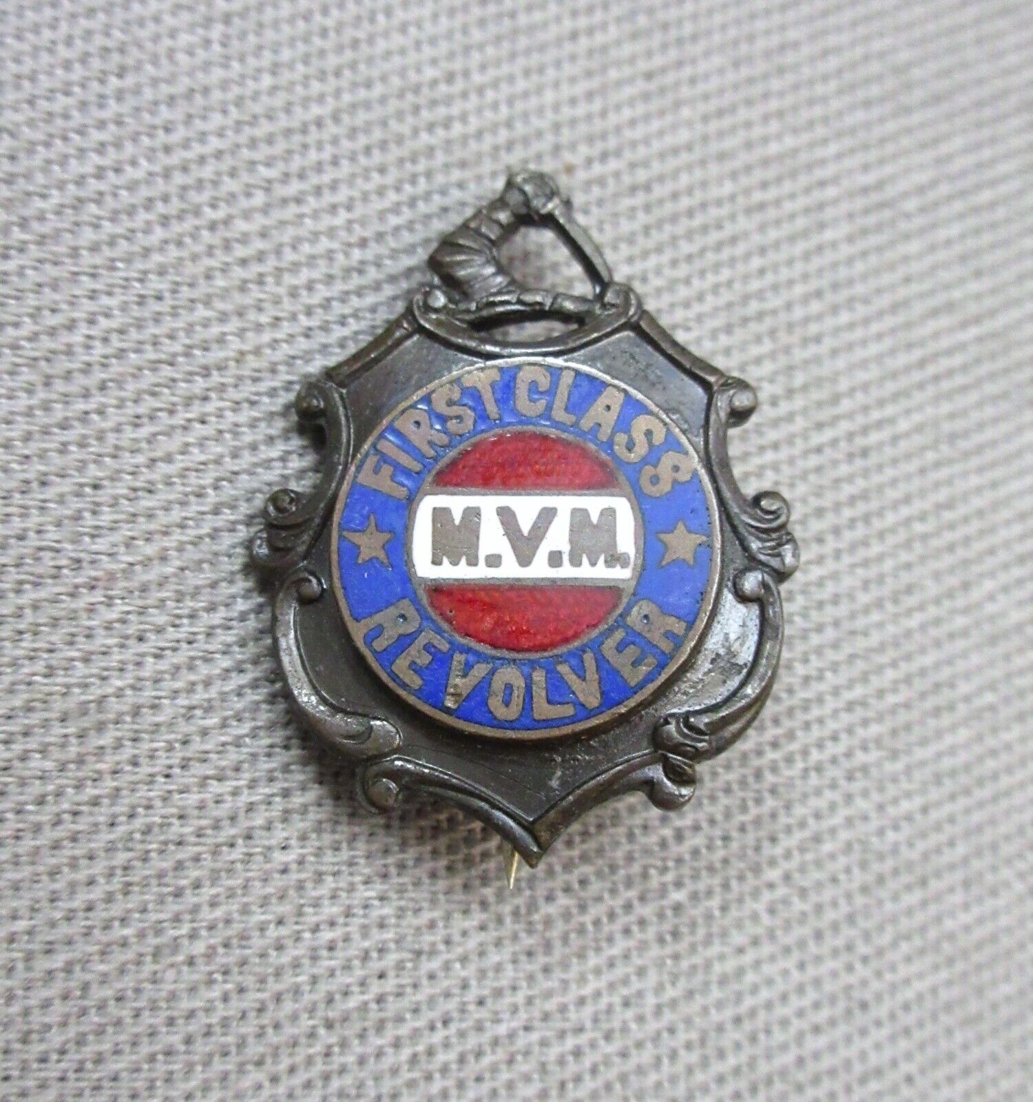 M.V.M. 1st Class Revolver Badge – Original Design 1893