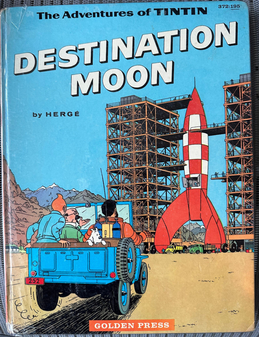 The Adventures of Tintin  Destination Moon Golden Press 1960 Rare