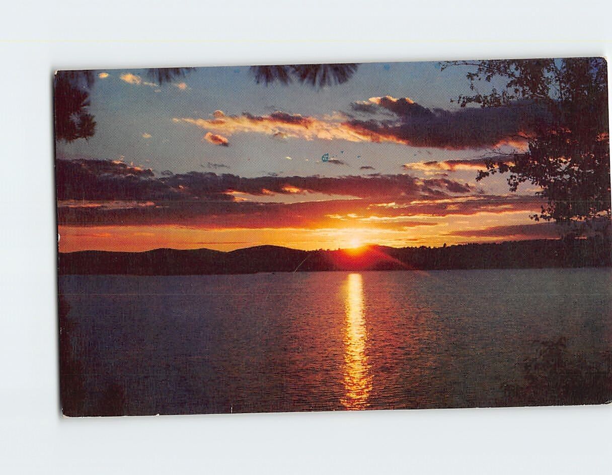 Postcard Beautiful Ocean Sunset Scene