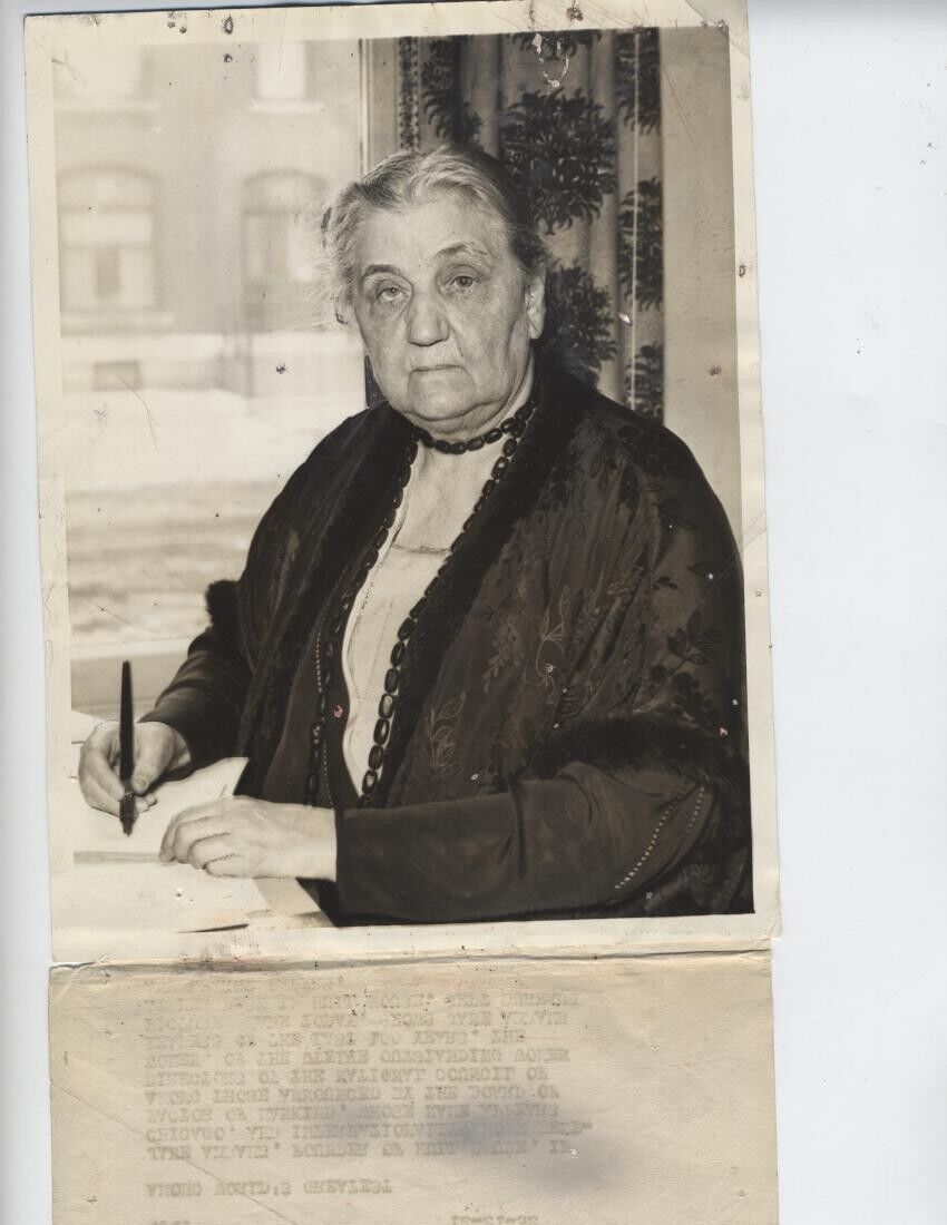 Jane Addams vintage original photo Hull House Woman Suffrage Votes for Women