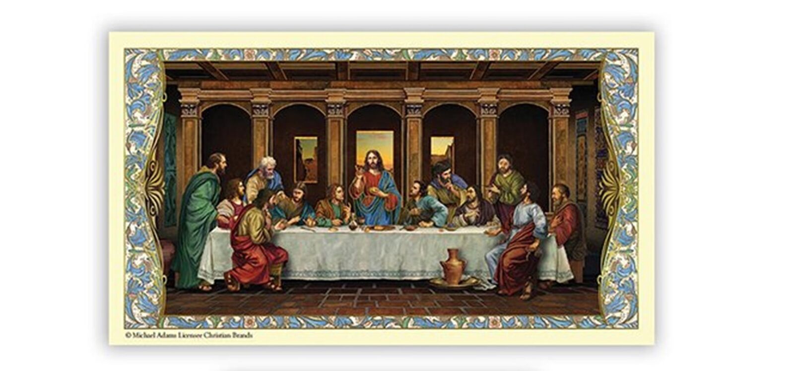 The Apostle\'s Creed Prayer Laminated Holy Card Catholic Last Supper