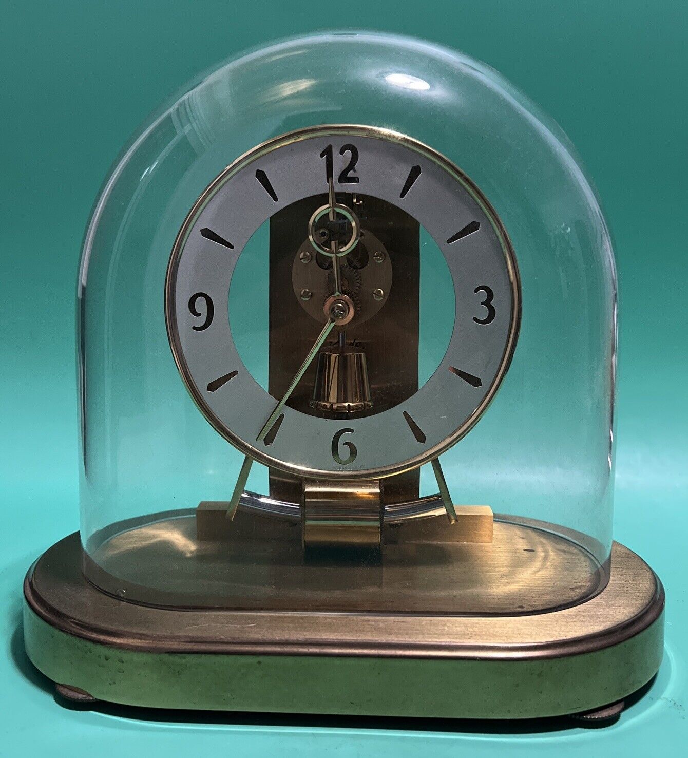 Vintage Kundo Kieninger & Obergfell Dome Clock with Brass Base