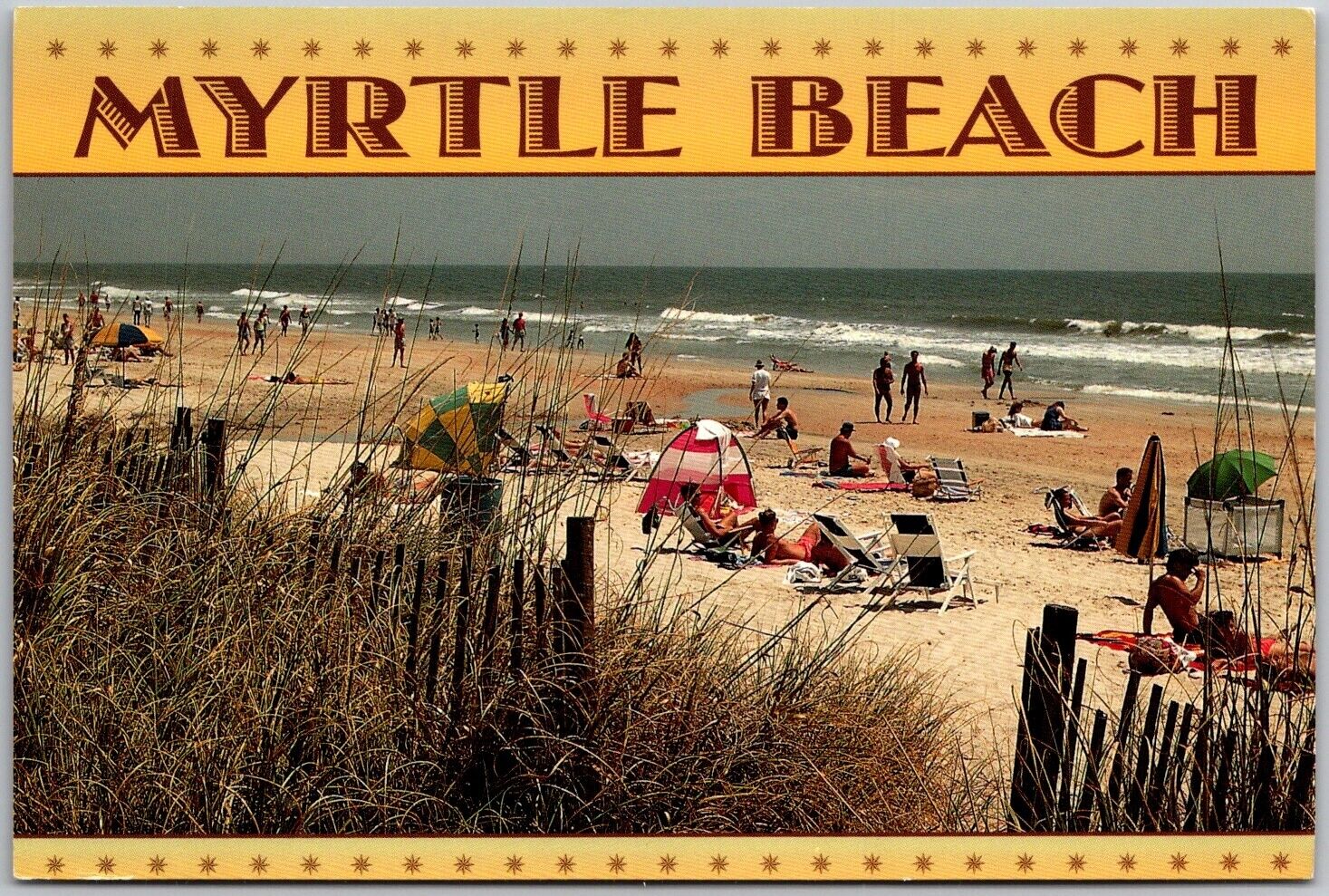 Postcard: Myrtle Beach, South Carolina - Stunning Coastal View. A112