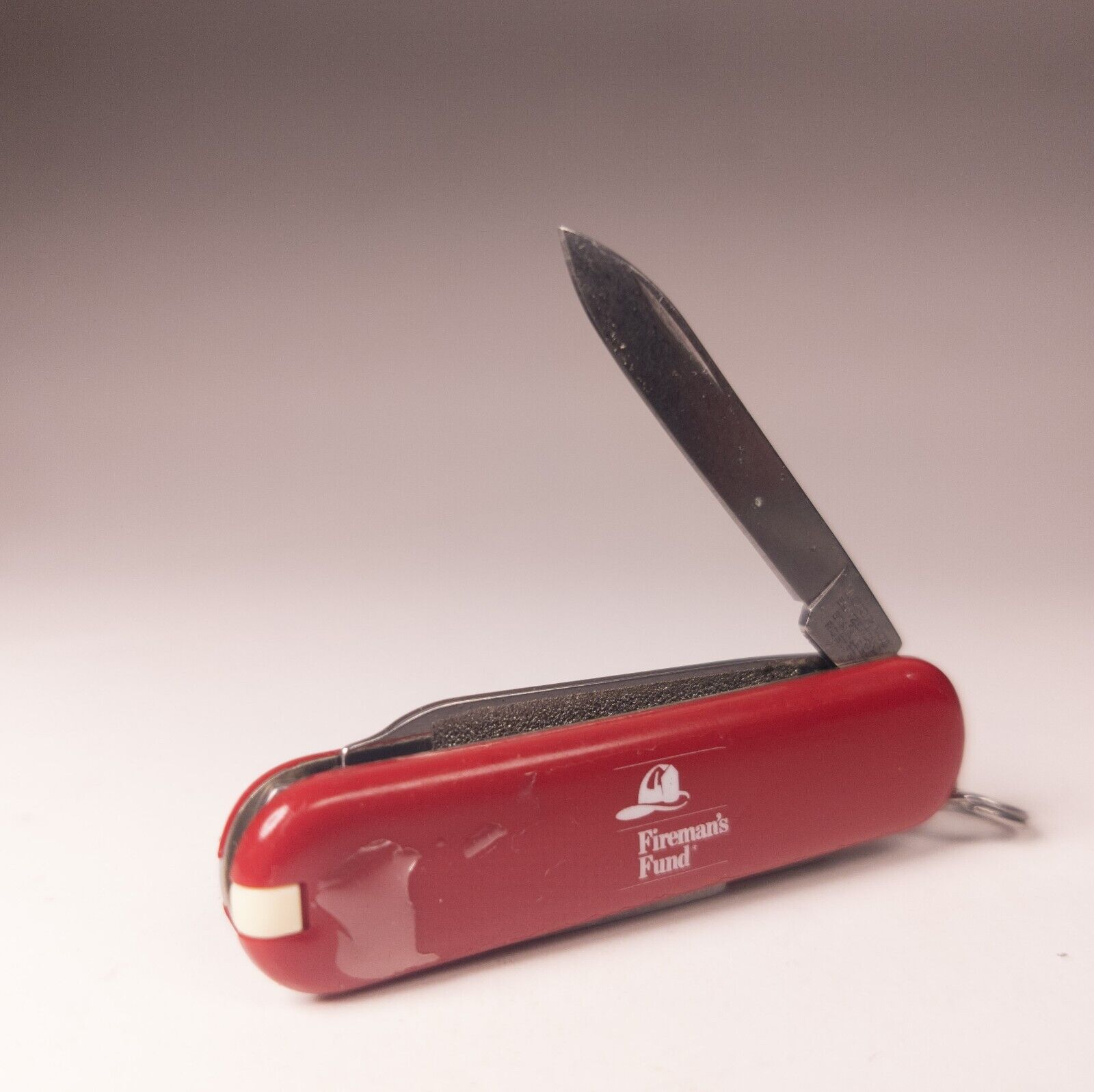 FIREMAN'S FUND Logo Victorinox Classic SD Pocket Knife Red *See Description*