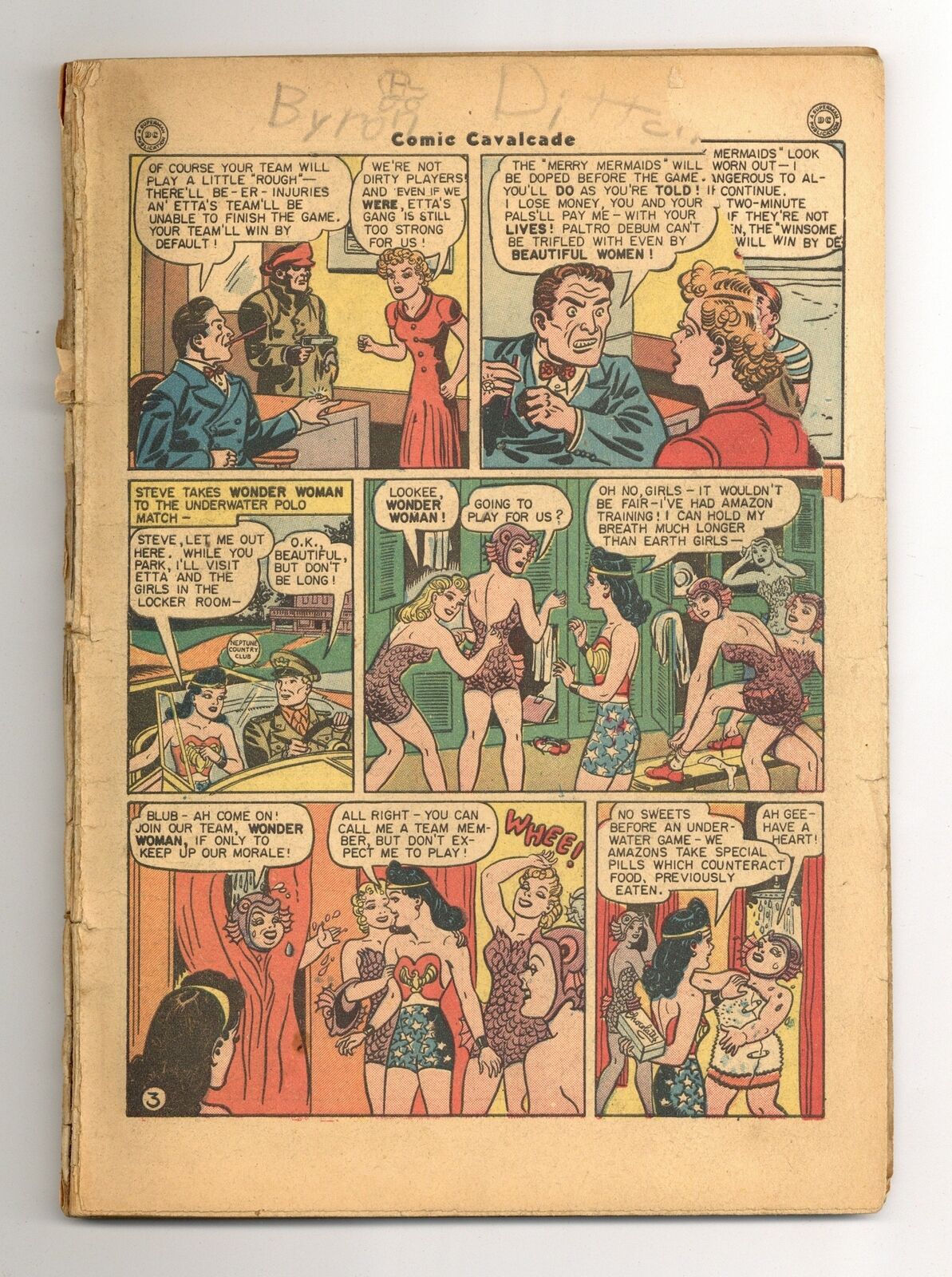 Comic Cavalcade #13 Coverless 0.3 1945