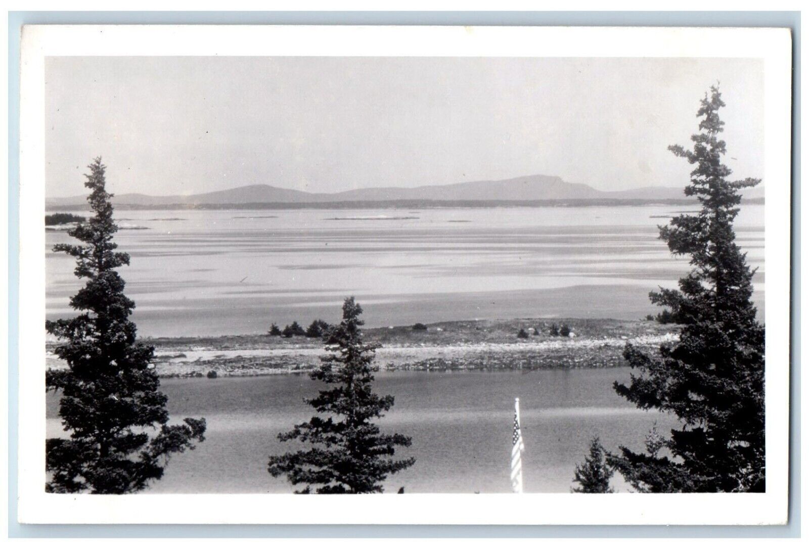 Newton Centre Massachusetts MA Postcard RPPC Photo Sea View 1956 Posted Vintage