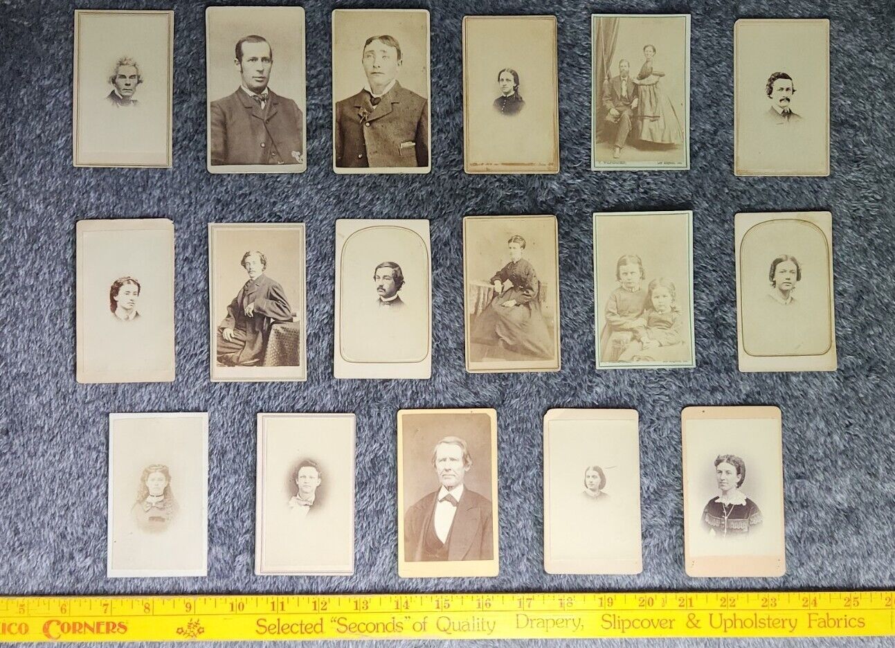Cabinet Cards Lot Of 17 1800\'s Fred S. Crowell, W. Brown Photography
