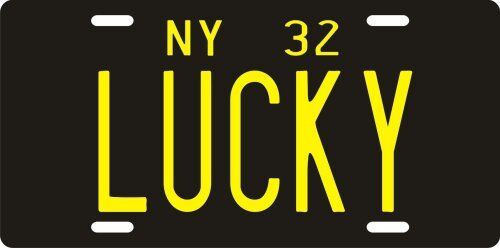 Lucky Luciano mobster mafia 1932 New York License plate