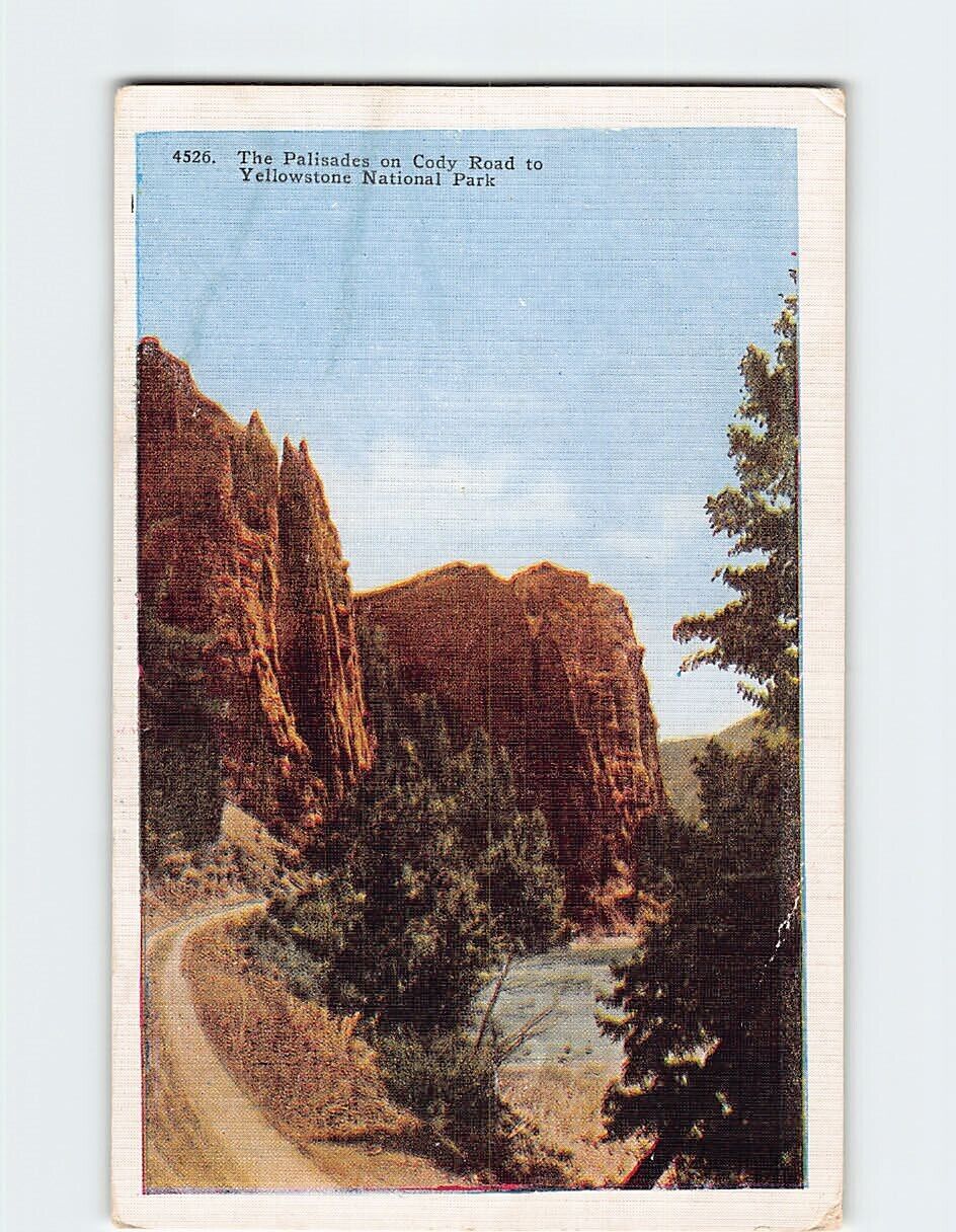 Postcard The Palisades Shoshone Canyon Yellowstone National Park
