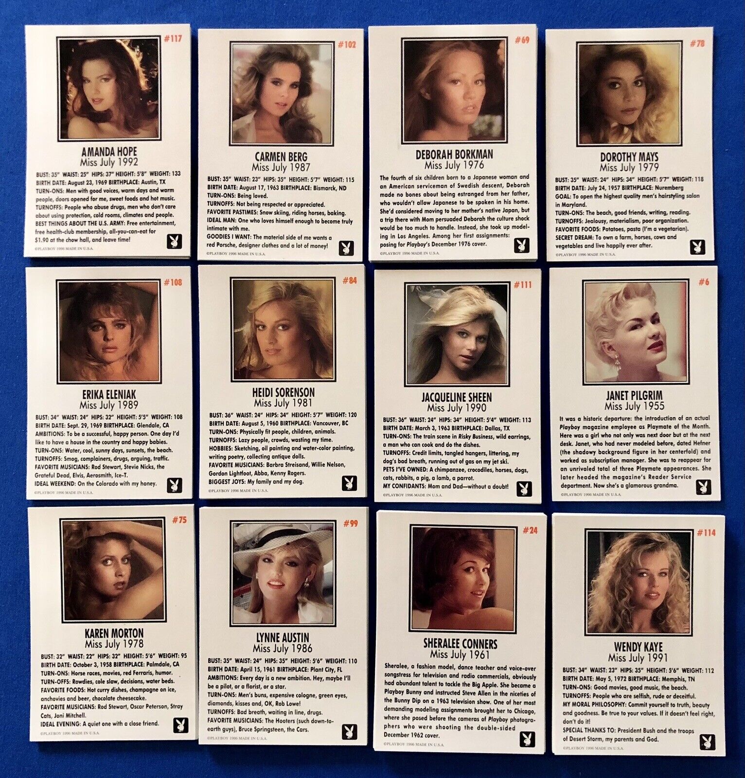 July Edition / Playboy Trading Cards / YOU CHOOSE