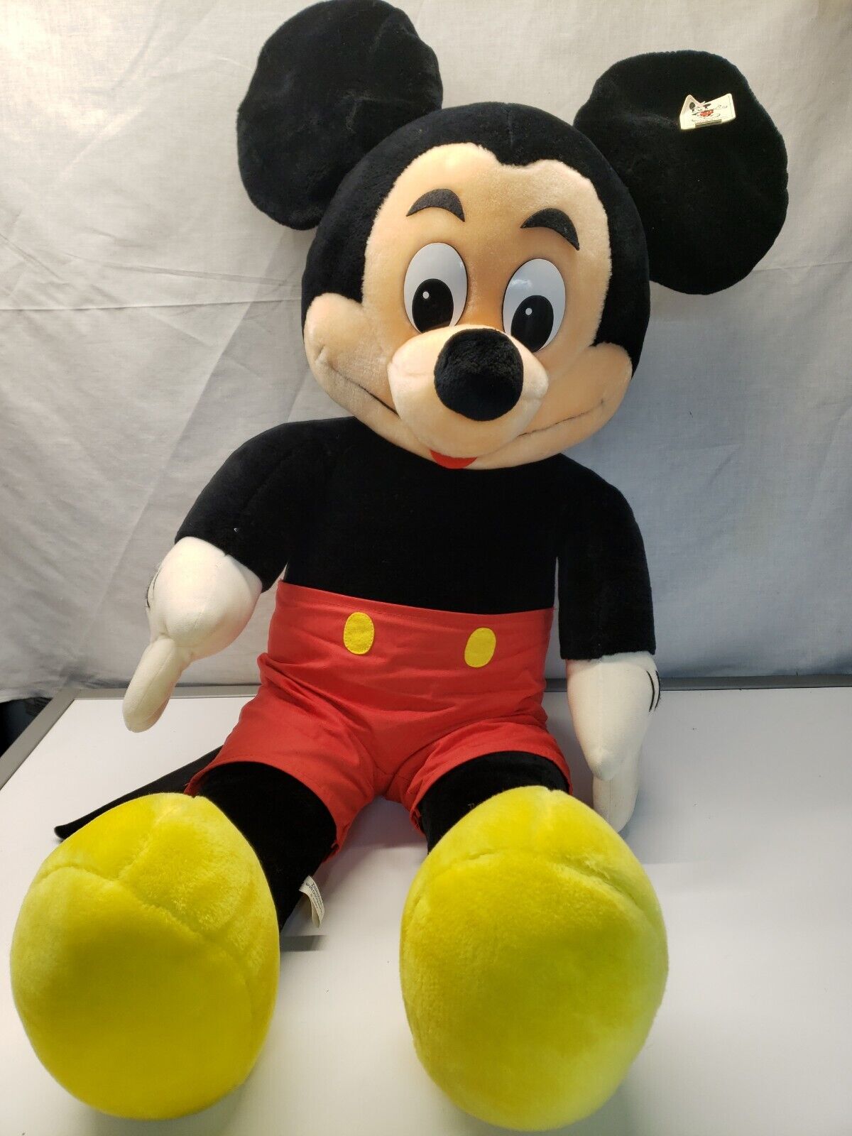Rare Vintage 3 Foot Mickey Mouse Disneyland Plush Stuffed Toy NWT (Double TAG)