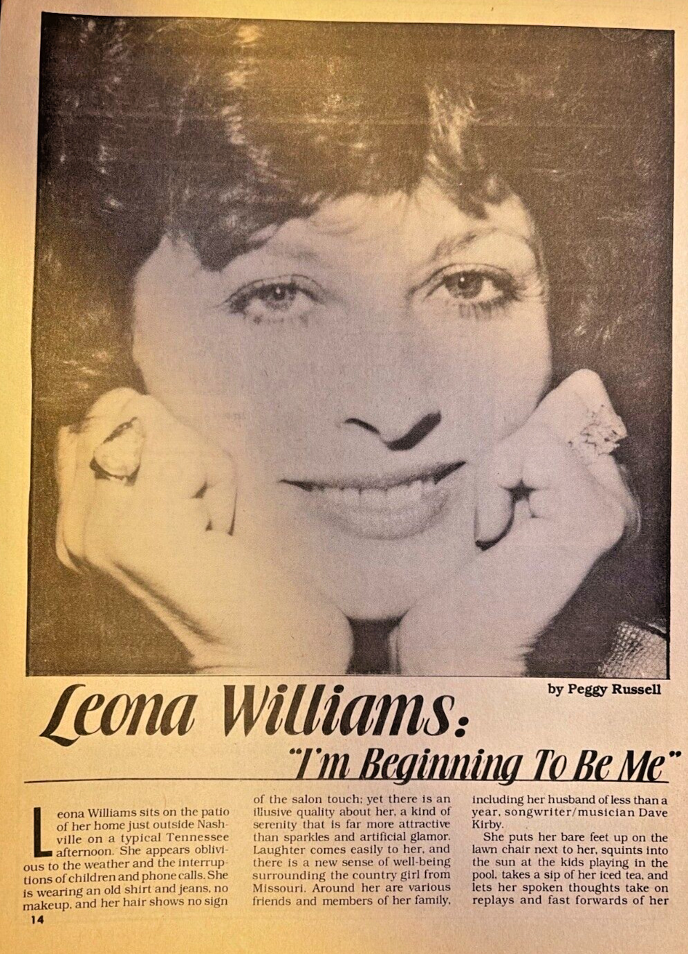 1986 Country Western Performer Leona Williams