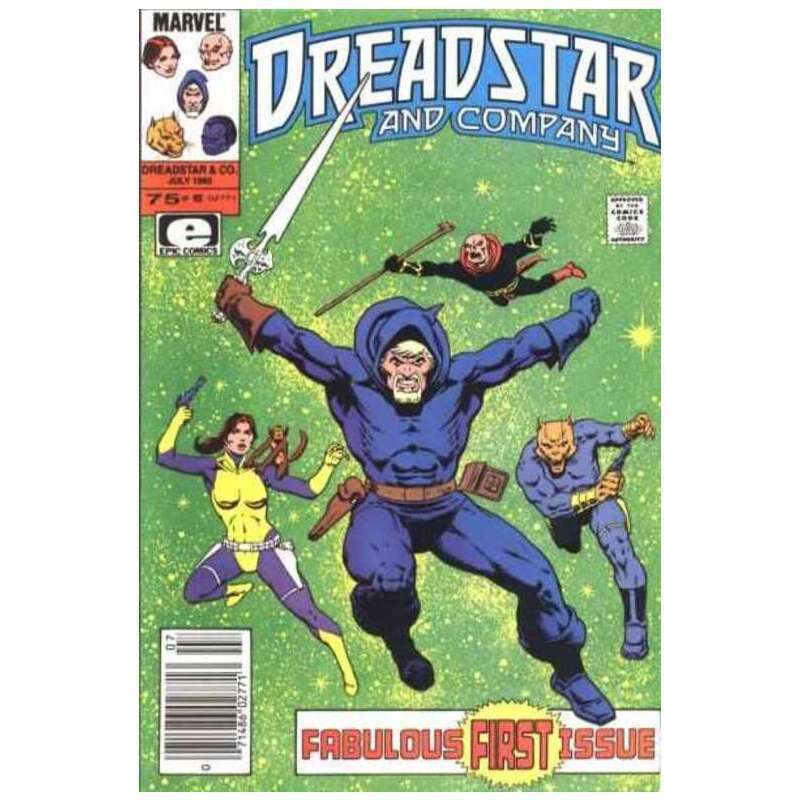 Dreadstar and Company #1 Newsstand Marvel comics VF minus [j`