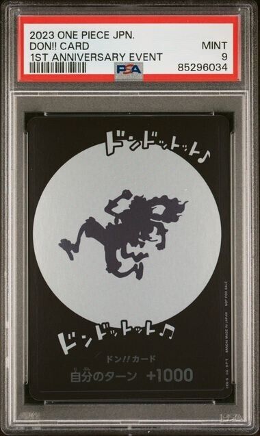 PSA 9 2023 One Piece Japanese DON 1ST Anniversary Event Card