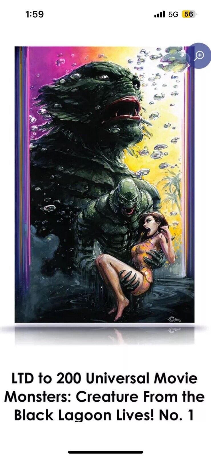 CREATURE FROM THE BLACK LAGOON LIVES #1 CLAYTON CRAIN VARIANT PREORDER 4/30