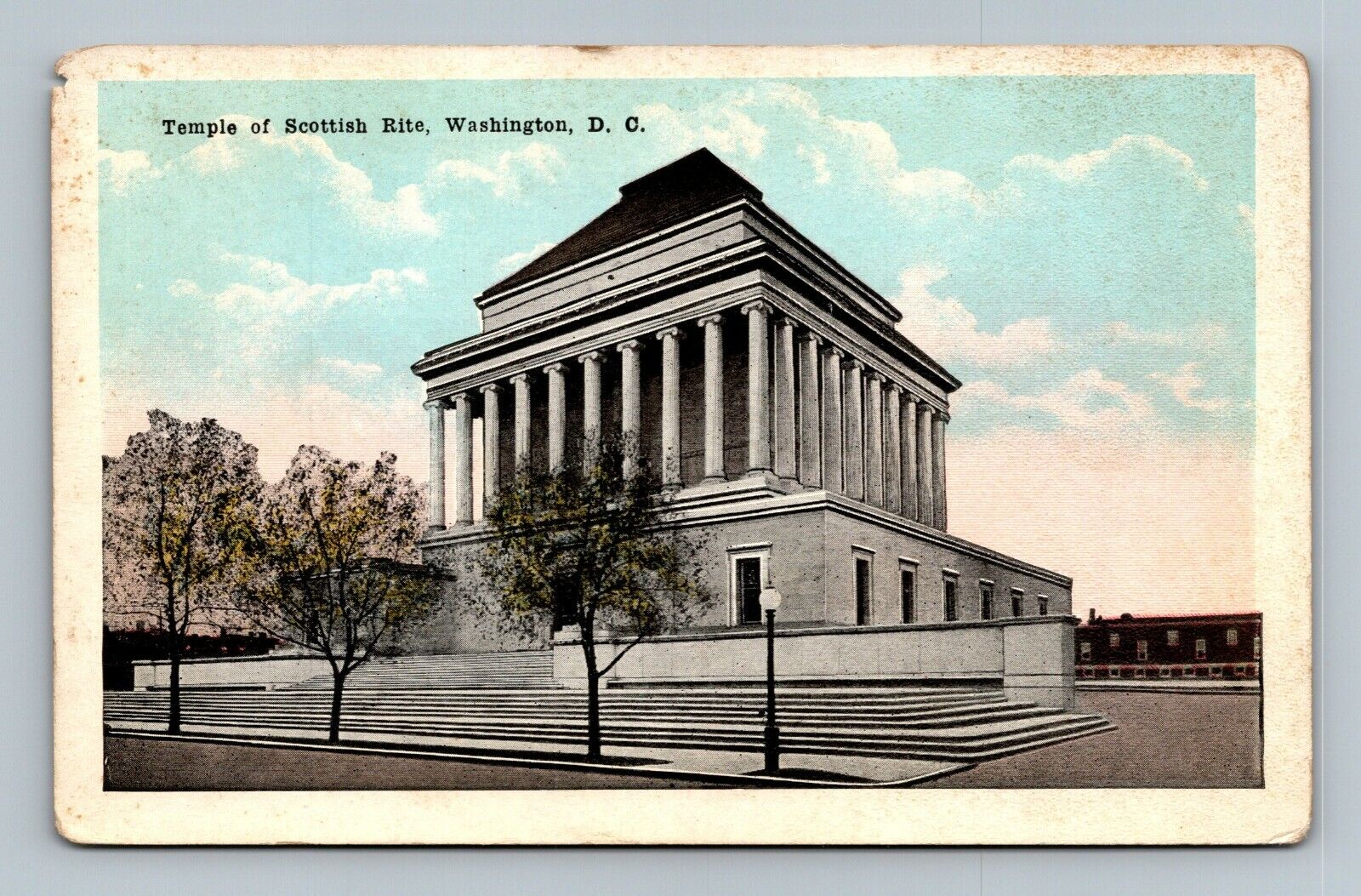 Postcard Temple of Scottish Rite Washington DC UNPOSTED