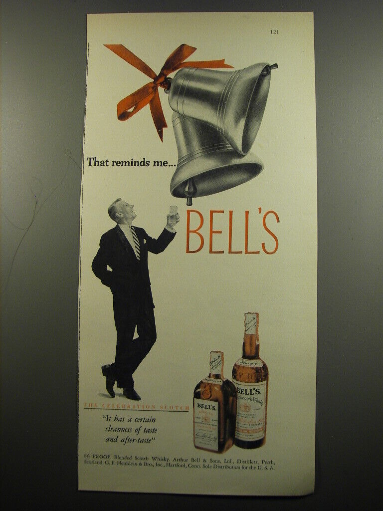 1955 Bell's Scotch Advertisement - That reminds me.. Bell's