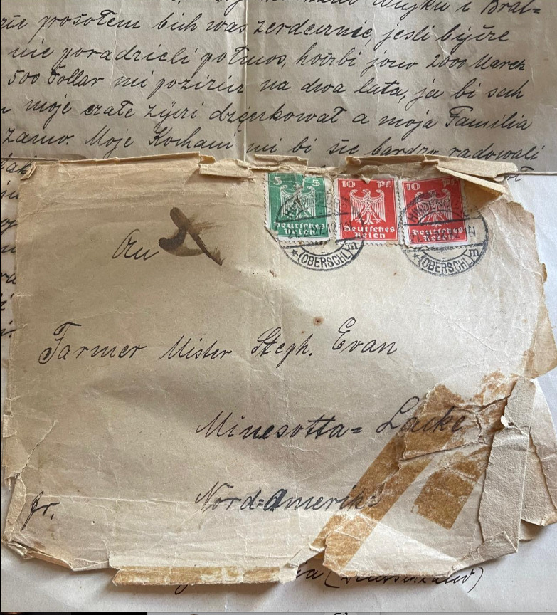 Vintage letter 1927 Hindenburg German Reich Stamps RARE envelope set
